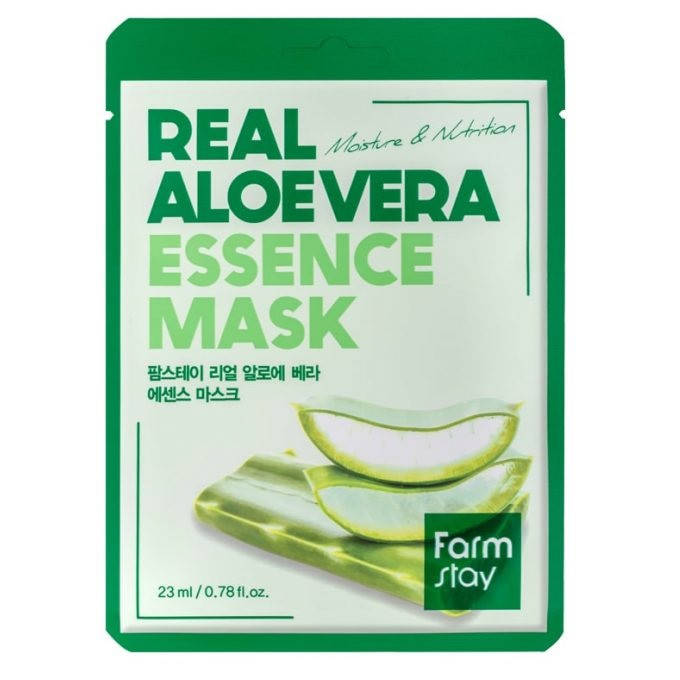 

Тканевая маска с экстрактом алое FarmStay Real Aloe Vera Essence Mask 23 ml