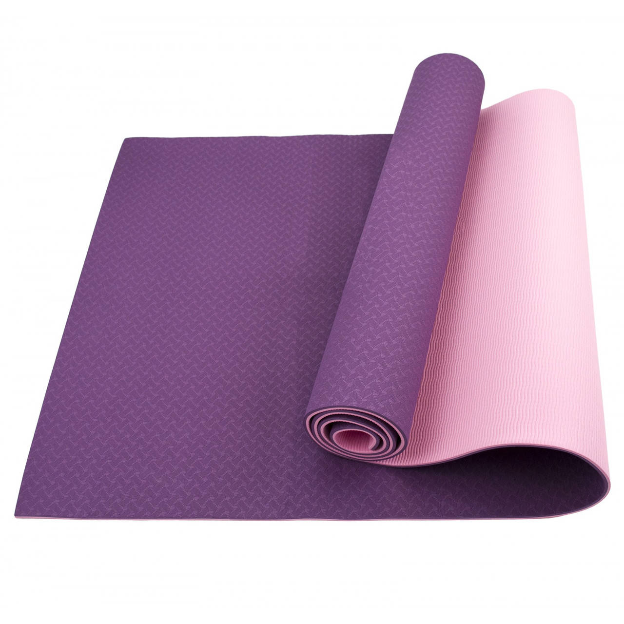 

Коврик (мат) для йоги и фитнеса Sportcraft TPE 6 мм ES0074 Plum/Pink - UkMarket