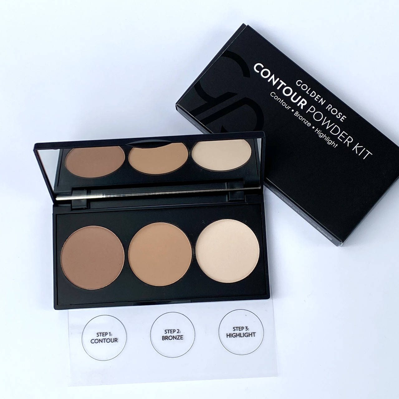 

Палитра корректоров формы лица Golden Rose Contour Powder Kit