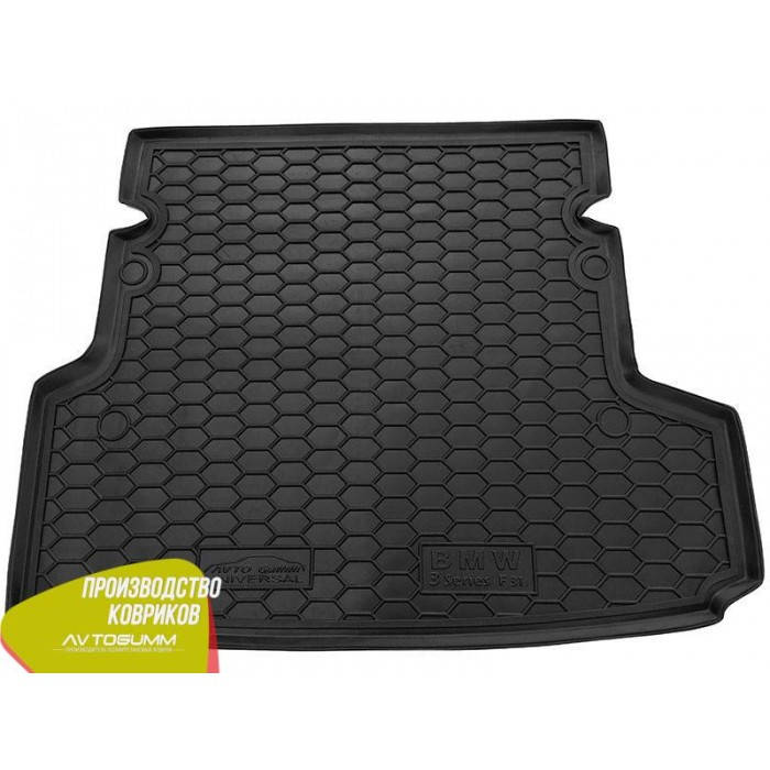 

Мягкий полиуретановый коврик в багажник BMW 3 (F31) 2012+ / БМВ 3 (Ф31) 2012+, Черный