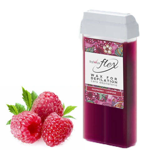 

Теплый воск кассетный для депиляции восковая кассета картридж ItalWax FLEX 100 г, Raspberry - Малина