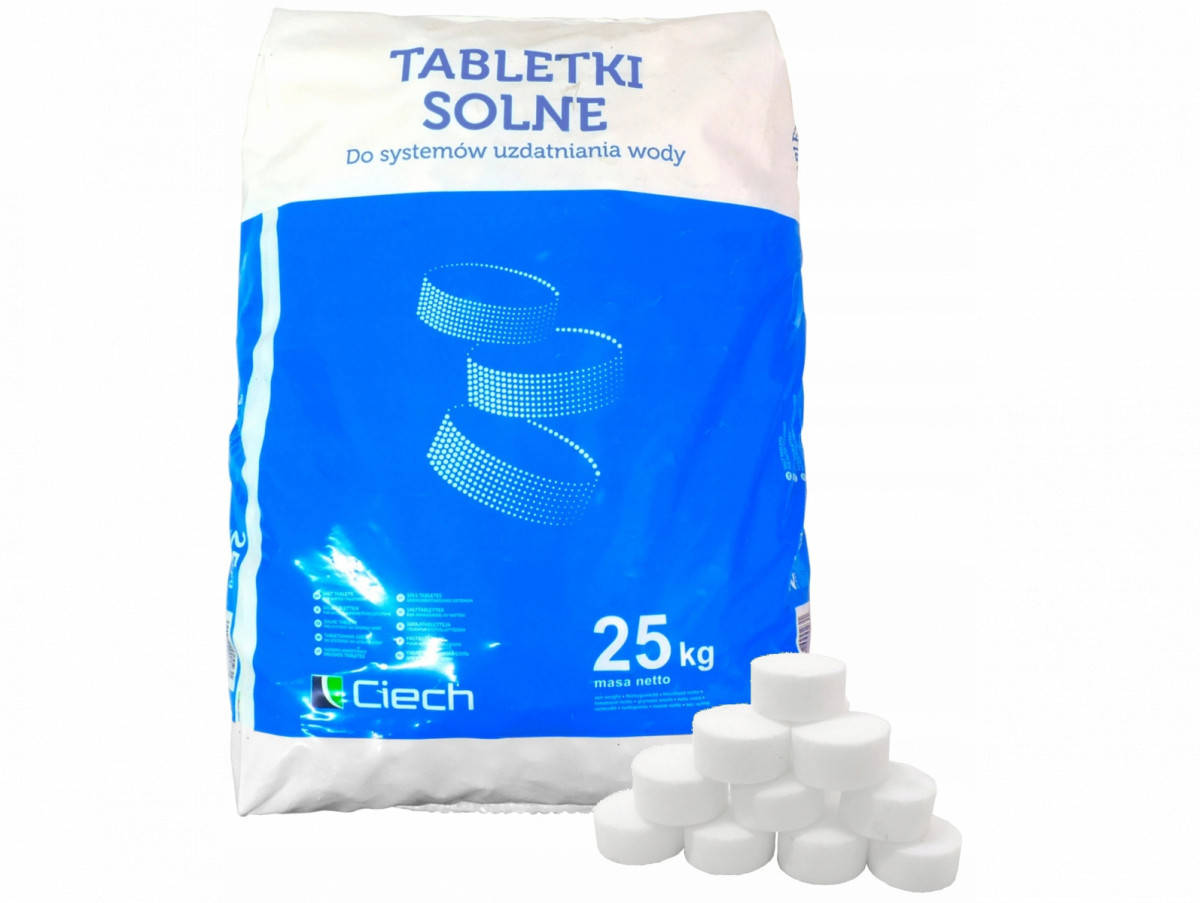

Таблетированная соль для систем очистки воды Ciech Tabletki Solne 25 кг