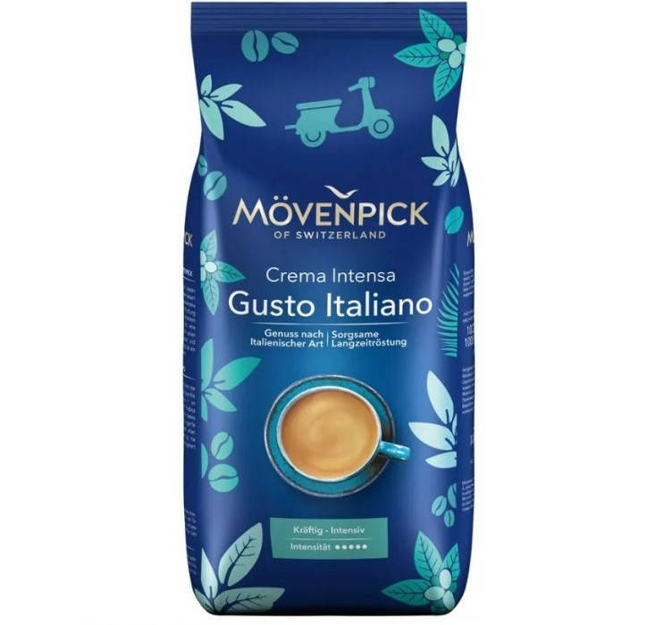 

Кофе Зерновой Movenpick Gusto Italiano Crema Intensa 1000 г Германия