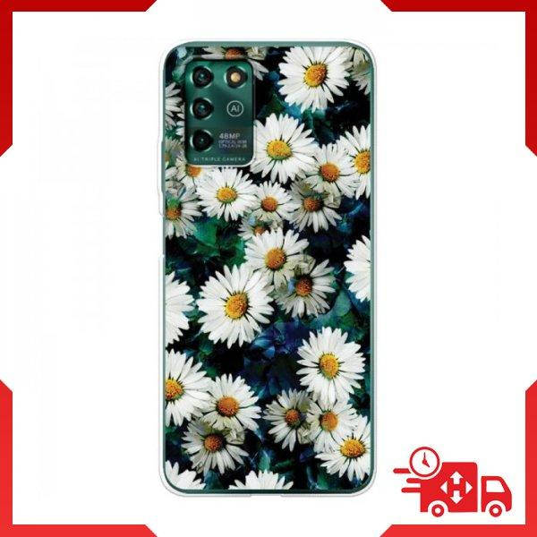 

Чехлы с Ромашками для ZTE Blade V30 Vita / Белые ромашки на чехле для ЗТЕ