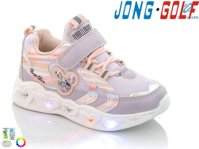 

Детские красивые кроссовки на девочку с LED подсветкой 10600 Jong Golf размеры 26- 31