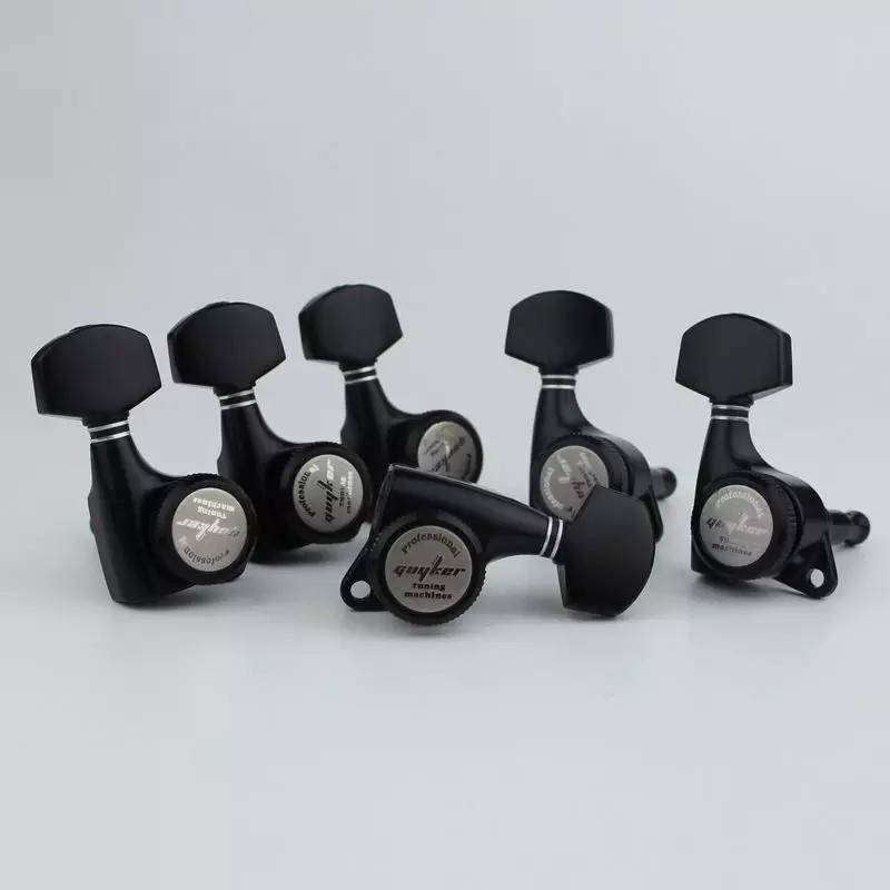 

Колки Machine Heads Guyker 6R PRO локовые для электрогитары Fender Yamaha Cort ibanez гитари черные усиленные