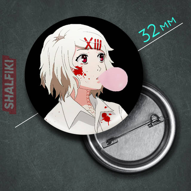 

"Дзюдзо Судзуя (Токийский гуль / Tokyo ghoul)" значок круглый на булавке Ø32 мм