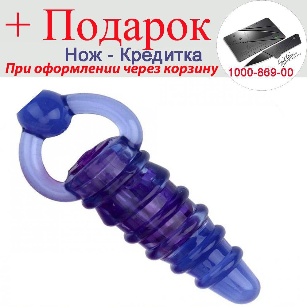

Вібратор анальний Drill 6.5 см х 1.5 см Фіолетовий, Фиолетовый