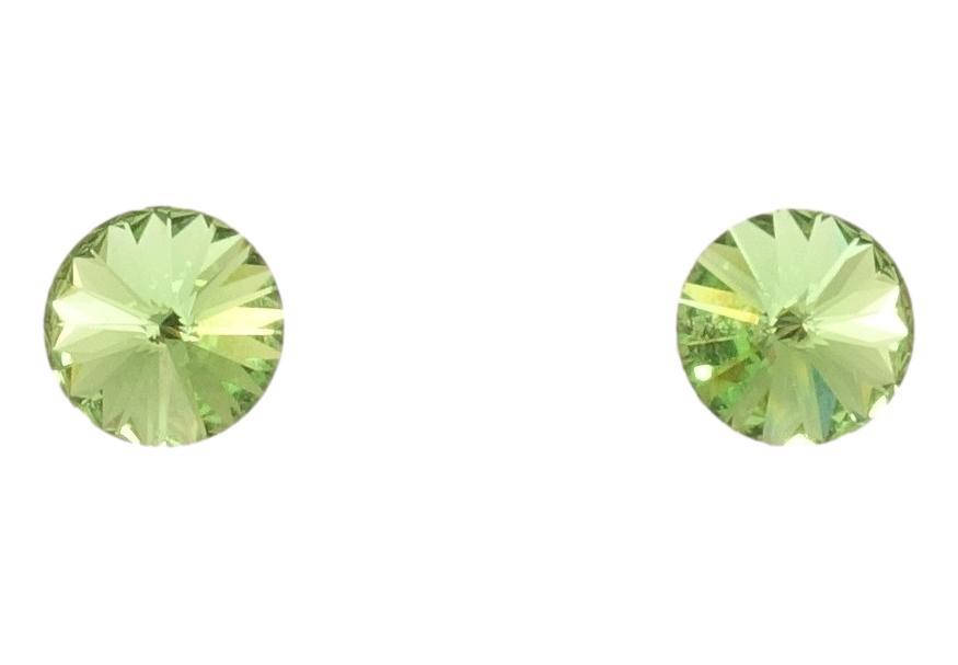 

Серьги Xuping Позолота 18K с кр-ми Swarovski гвоздики (пусеты) "Кристалл Peridot" ø 6мм