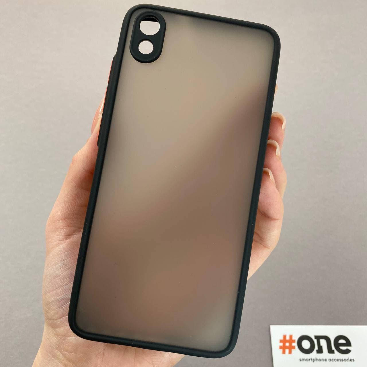 

Чехол для Xiaomi Redmi 7A с защитой для камеры матовый чехол на телефон сяоми редми 7а черный TCB