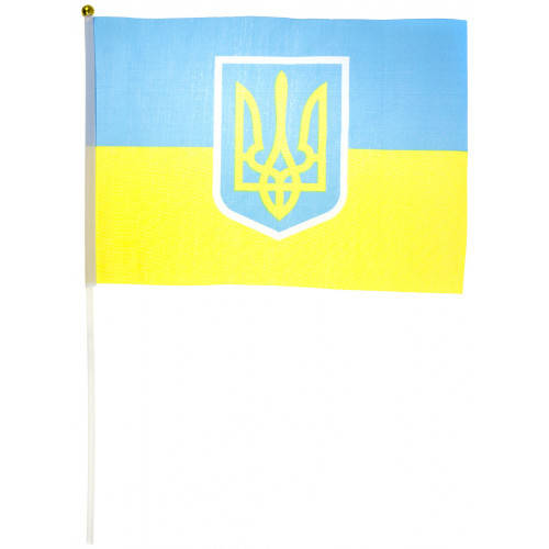 

Прапорець України з тризубом 20х30см