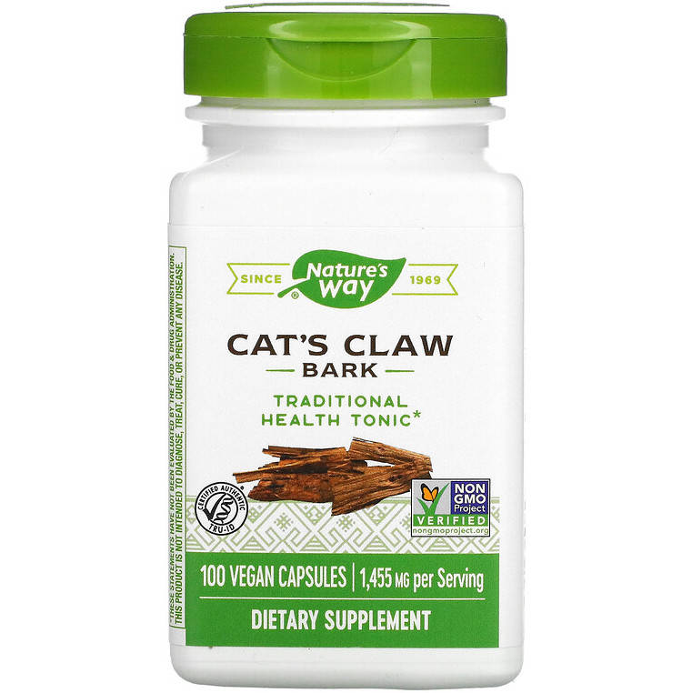 

Кора кошачьего когтя Nature's Way "Cat's Claw Bark" 1455 мг (100 капсул)