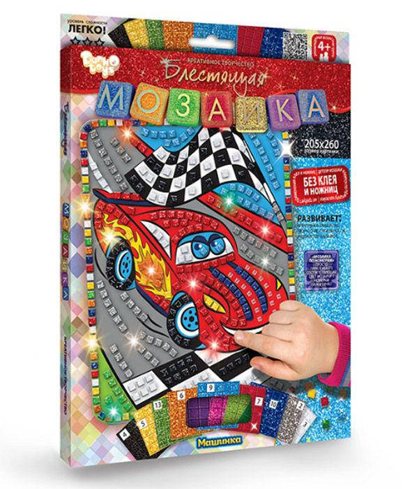 

Набор для творчества DankoToys DT БМ-02-09 Мозаика блестящая Машинка