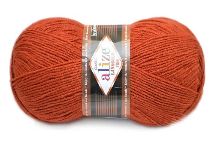 

Alize LanaGold Fine, Терракот №36, Коричневый
