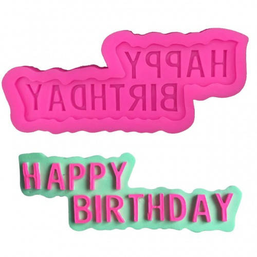 

Молд кондитерський силіконовий для мастики Happy birthday