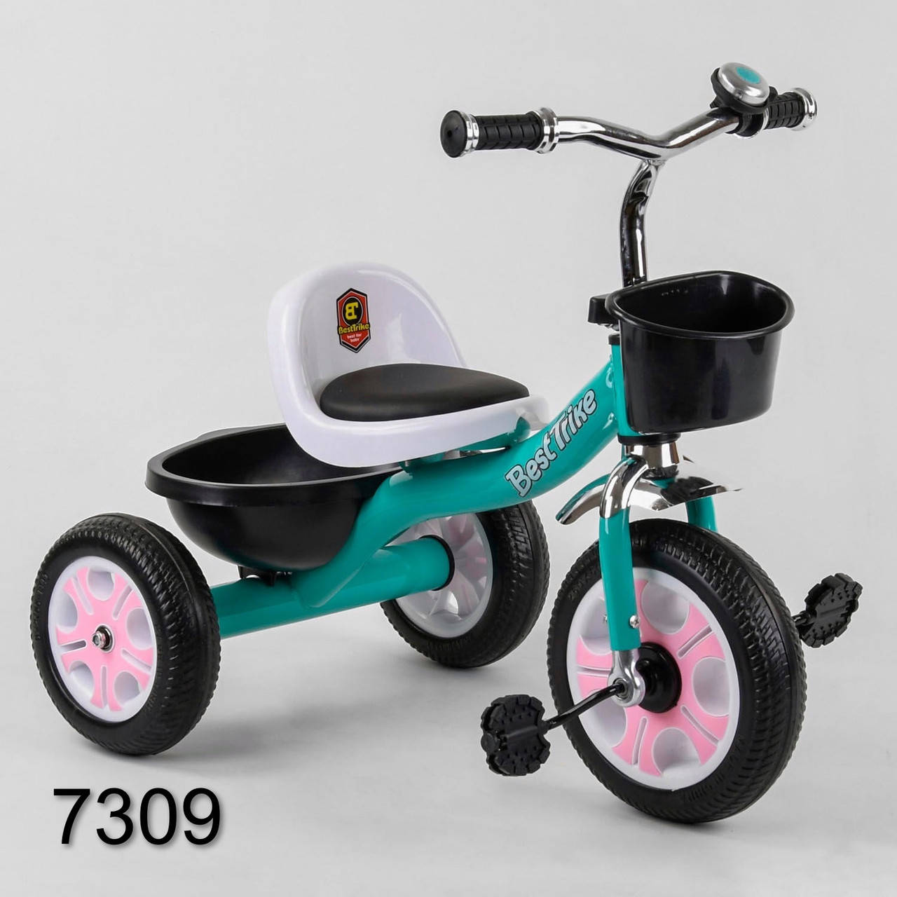 

Best Trike LM детский трехколесный велосипед обычный Бест Трайк бирюзовый