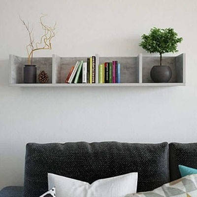 

Полка для книг Forte Erika 914x166x166 Бетон