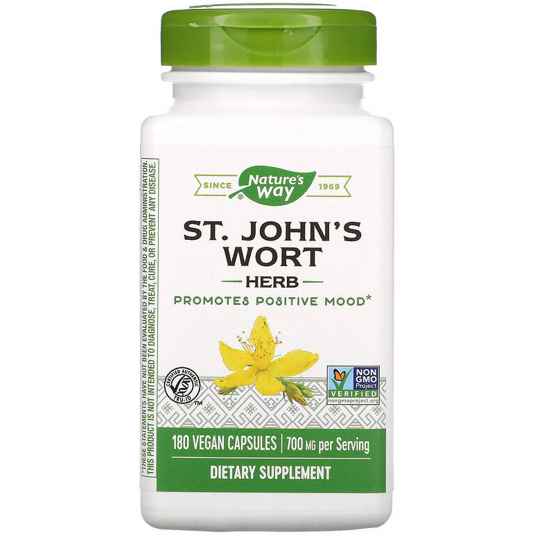 

Зверобой Nature's Way "St. John's Wort Herb" 700 мг (180 капсул)