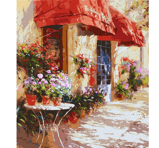 

Набір для розпису по номерах. "Квітковий магазин" 40*50см