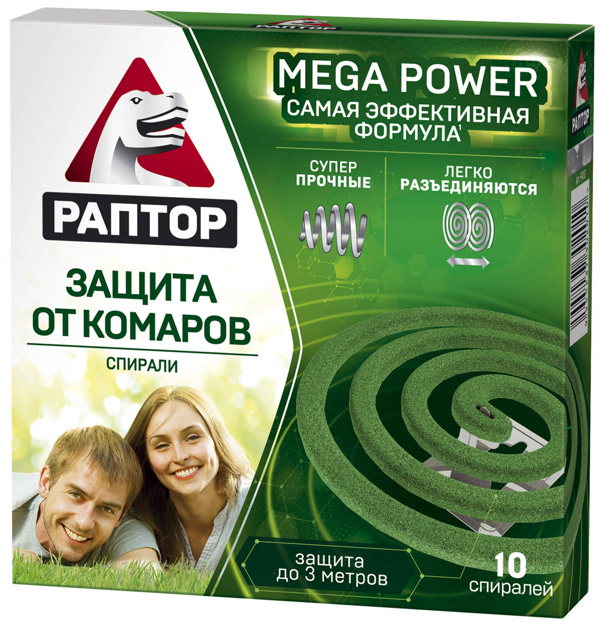 

Раптор спираль от комаров, 10 шт
