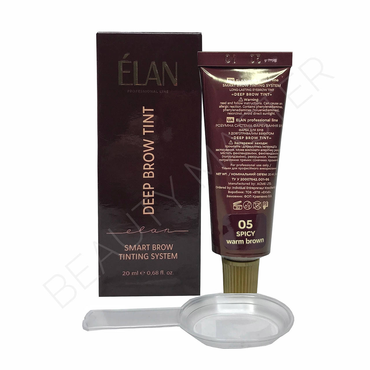 

Elan Краска Deep Brow Tint, 05 SPICY warm brown, 20 мл