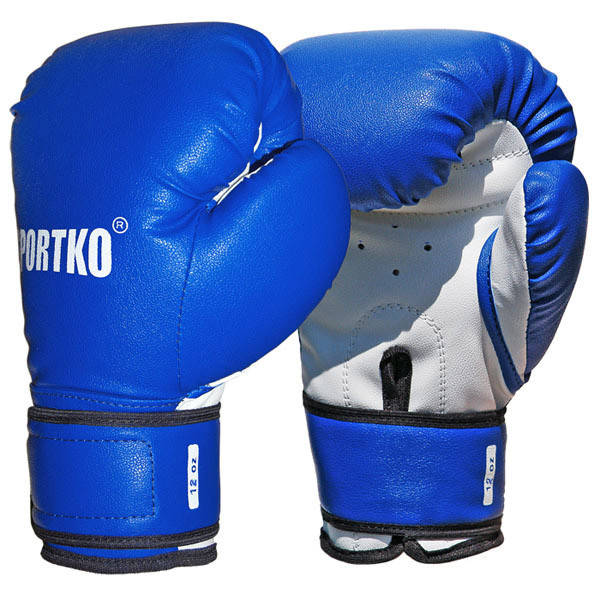 

Боксерские перчатки SPORTKO арт. ПД2-12-OZ (унций). синий