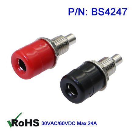 

2 шт. BS4247 Гнездо,терминал,розетка для бананов (латунь) 4mm ABS