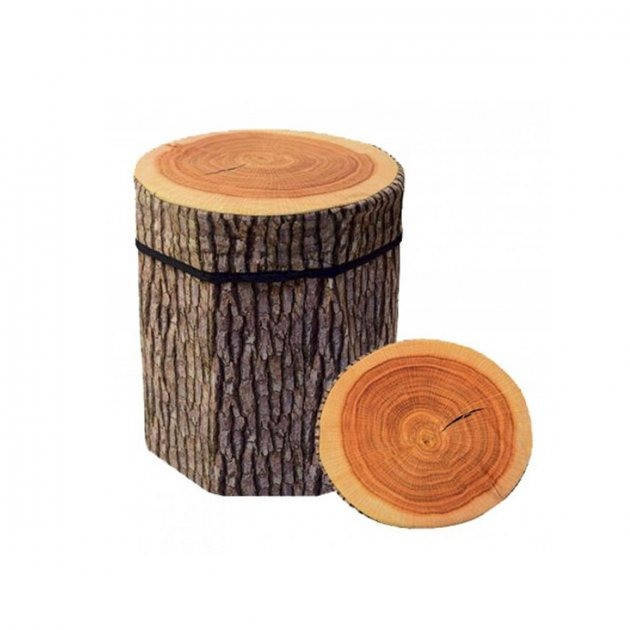 

Корзина-пуфик для игрушек 3D-1706-1/6 30*30*29 см Пень