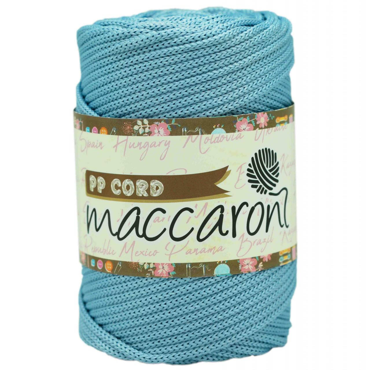 

Полипропиленовый шнур Maccaroni PP Cord 5 mm ,бирюзовый