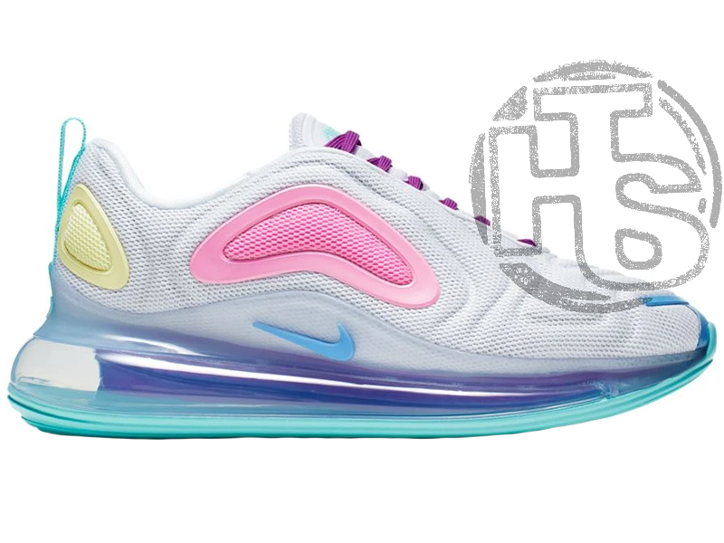

Женские кроссовки Nike Air Max 720 White/Aqua-Pink-Green AR9293-102 37, Белый