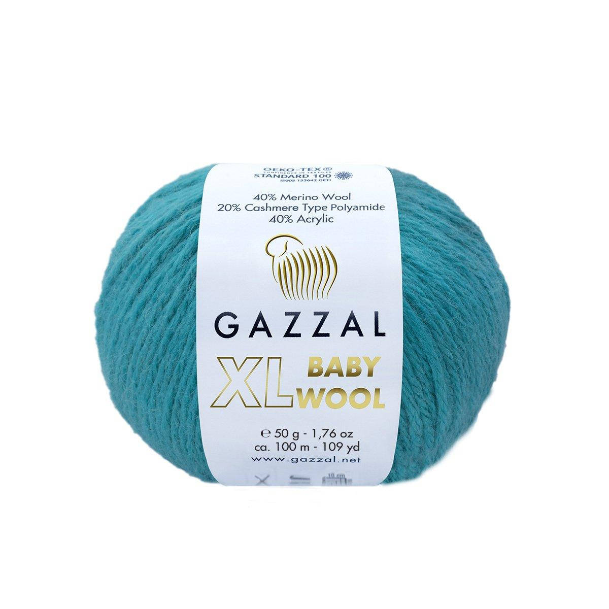 

Gazzal Baby Wool XL № 832 изумруд, Бирюзовый