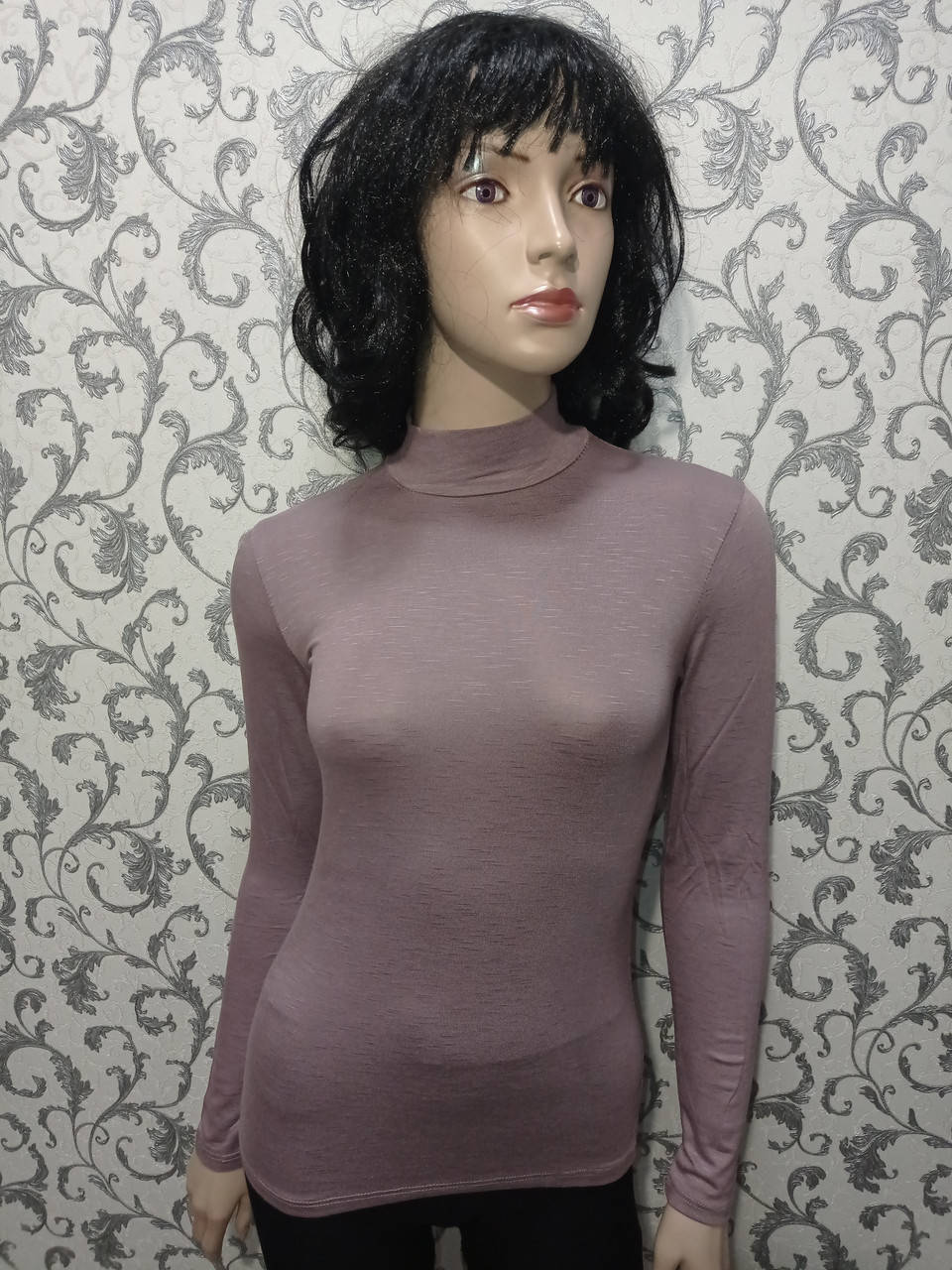 

Гольф водолазка женский трикотажный вискозный однотонный универсал 44 46 капучино