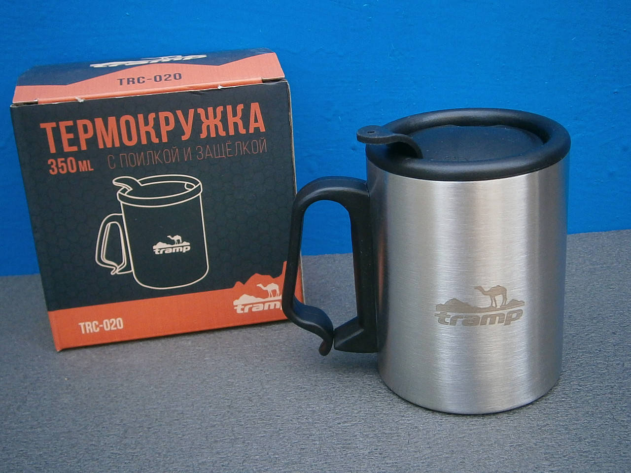 

Термокружка с поилкой и защёлкой Tramp TRC-020, 350 мл.