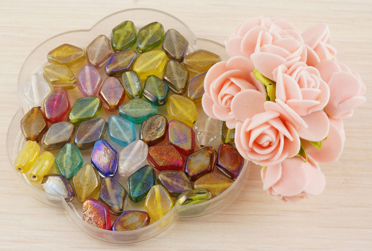 

Бусины стекло 21 (5 шт) 12 мм