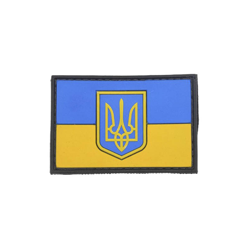 

Патч из ПХВ на липучке. Шевроны из ПХВ на липучке "герб жёлто-голубой"