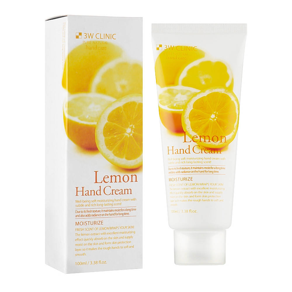 

Осветляющий крем для рук с экстрактом лимона 3W Clinic Lemon Hand Cream