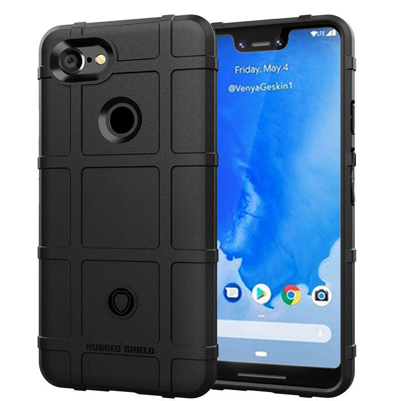 

Google Pixel Пиксель 3 XL противоударный защитный чехол Rugged Shield, Черный