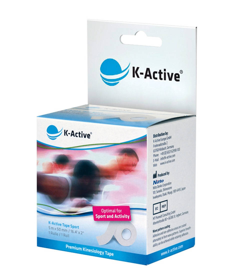 

Кинезио тейп K-Active Sport (Япония) Белый
