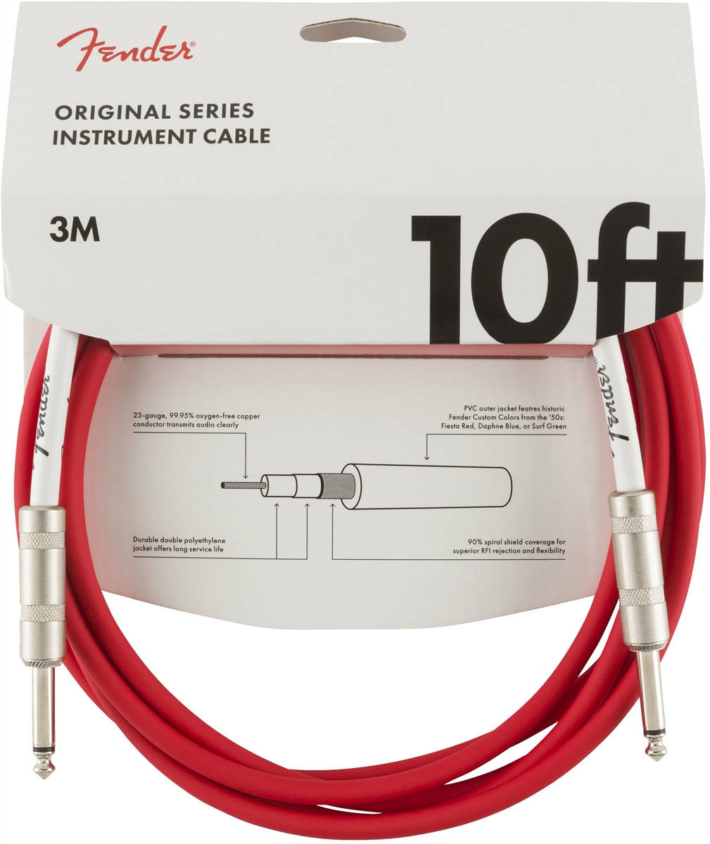 

Инструментальный кабель FENDER CABLE ORIGINAL SERIES 10' FRD (3 м)