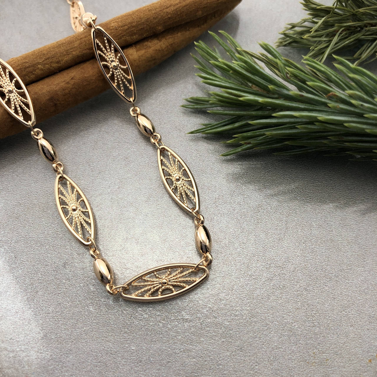 

Цепочка CH 855, Длина 50 см, Ширина 7 мм, позолота РО