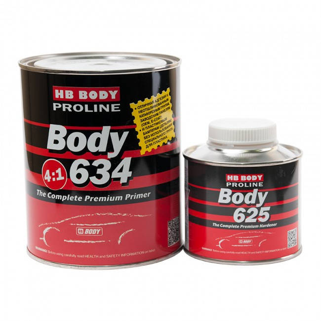 

Грунт акриловий BODY 634 PROLINE 0,8+0,2 625 4:1 СІРИЙ, Серый