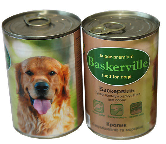 

Консервированный корм для собак. Baskerville. Кролик с лапшой и морковкой