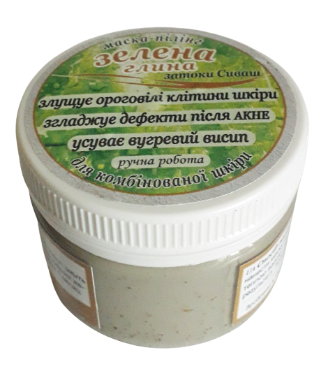 

Маска-пиллинг с зелёной глины затоки Сиваш 100 мл