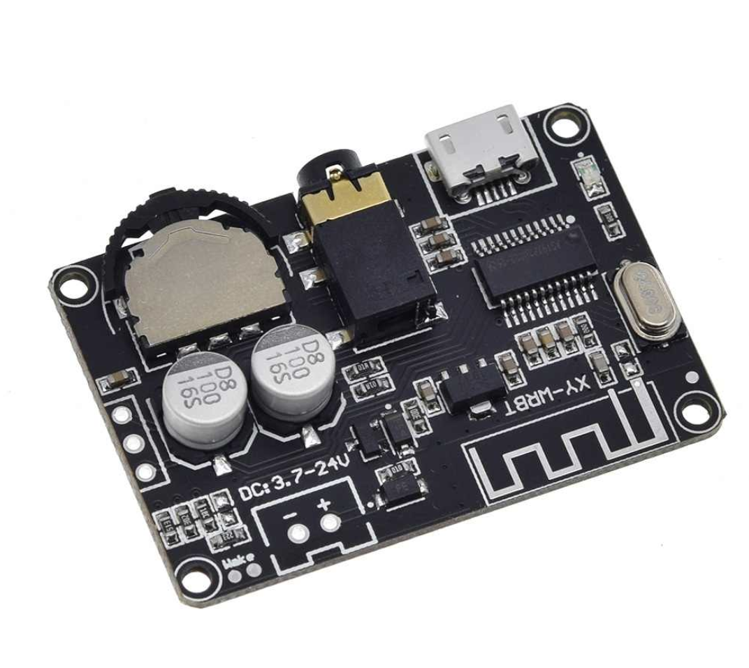 

Плата MP3 Bluetooth 5.0 приемник, декодер 3.7-24В XY-WRBT, Синий