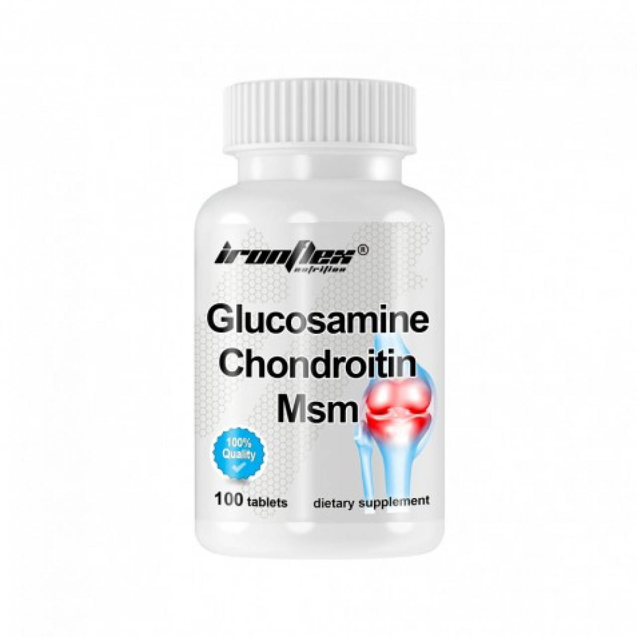 

Глюкозамин хондроитин МСМ Iron Flex Glucosamine & Chondroitin with MSM 100 таблеток
