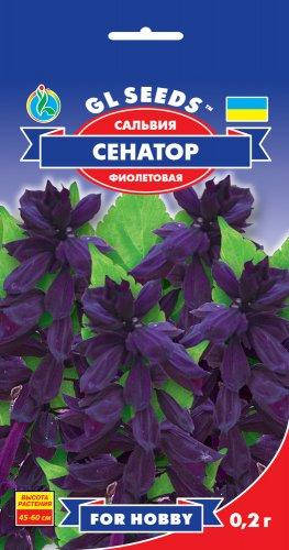 

Сальвия Сенатор эффектный декоративный сорт с ярко-фиолетовыми соцветиями, упаковка 0,2 г