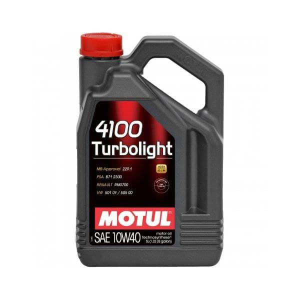 

Моторное масло Motul 4100 TURBOLIGHT 10W-40 5л (387606) ORG 387606