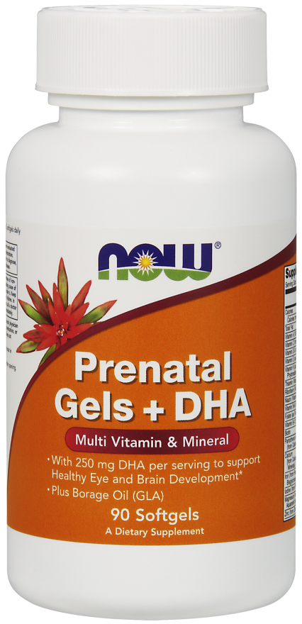 

Вітамінно-мінеральний комплекс NOW Foods Prenatal Gels + DHA 90 Softgels