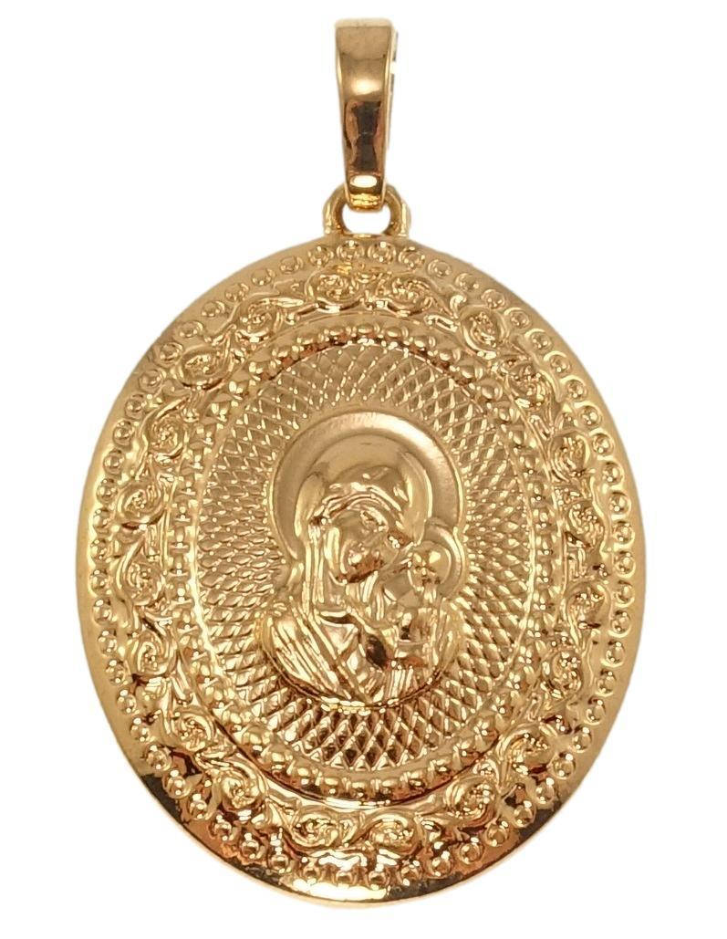 

Кулон Xuping Позолота 18K "Овальная Ладанка Пресвятая Богородица" для цепочки до 5мм