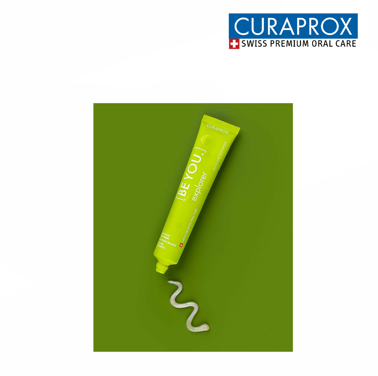 

Зубная паста Curaprox BE YOU RISING STAR Green (яблоко+алоэ), 60 мл.